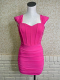 Pink Sweetheart Off The Shoulder Dress