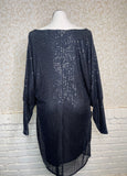 Black Sequin Dress