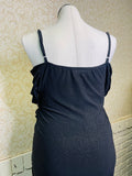 Black Glitter Off The Shoulder Dress