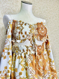 Gold and White Dress