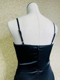Black Sequin Silk Dress