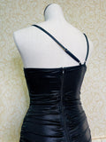 Black Foil Shiny Dress