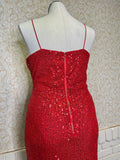 Red Sequin Dress