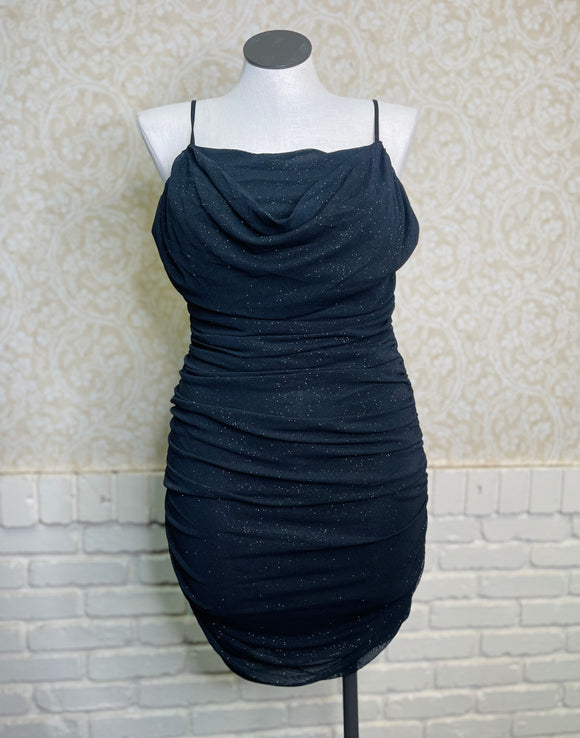 Black Glitter Dress