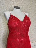 Red Sequin Dress