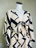 Linen Front Tie Romper